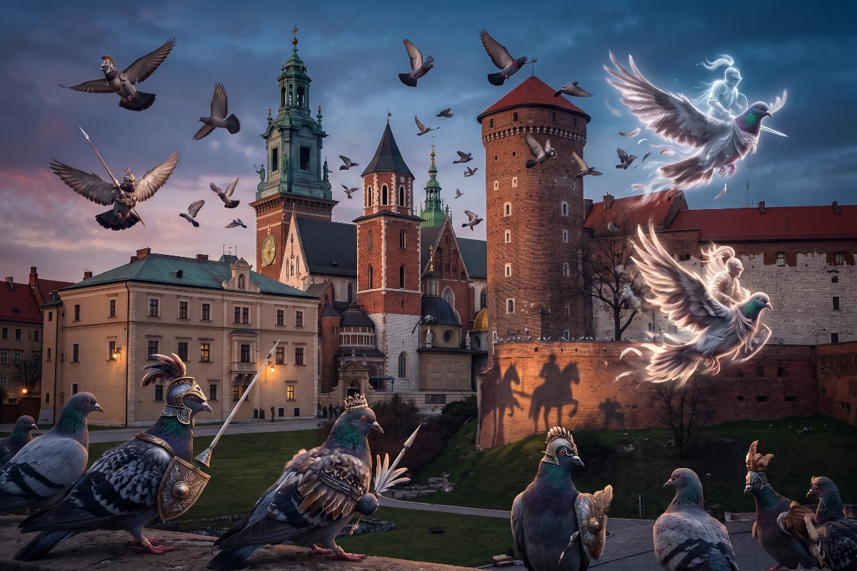 Enchanted Knights in Feathers: The Legend of Wawel’s Pigeons